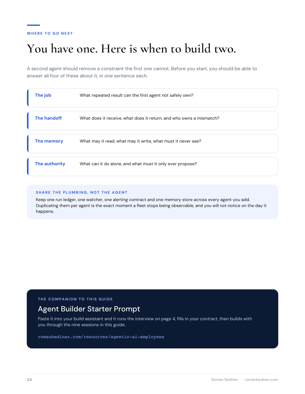 Agent Builder Starter Prompt companion preview