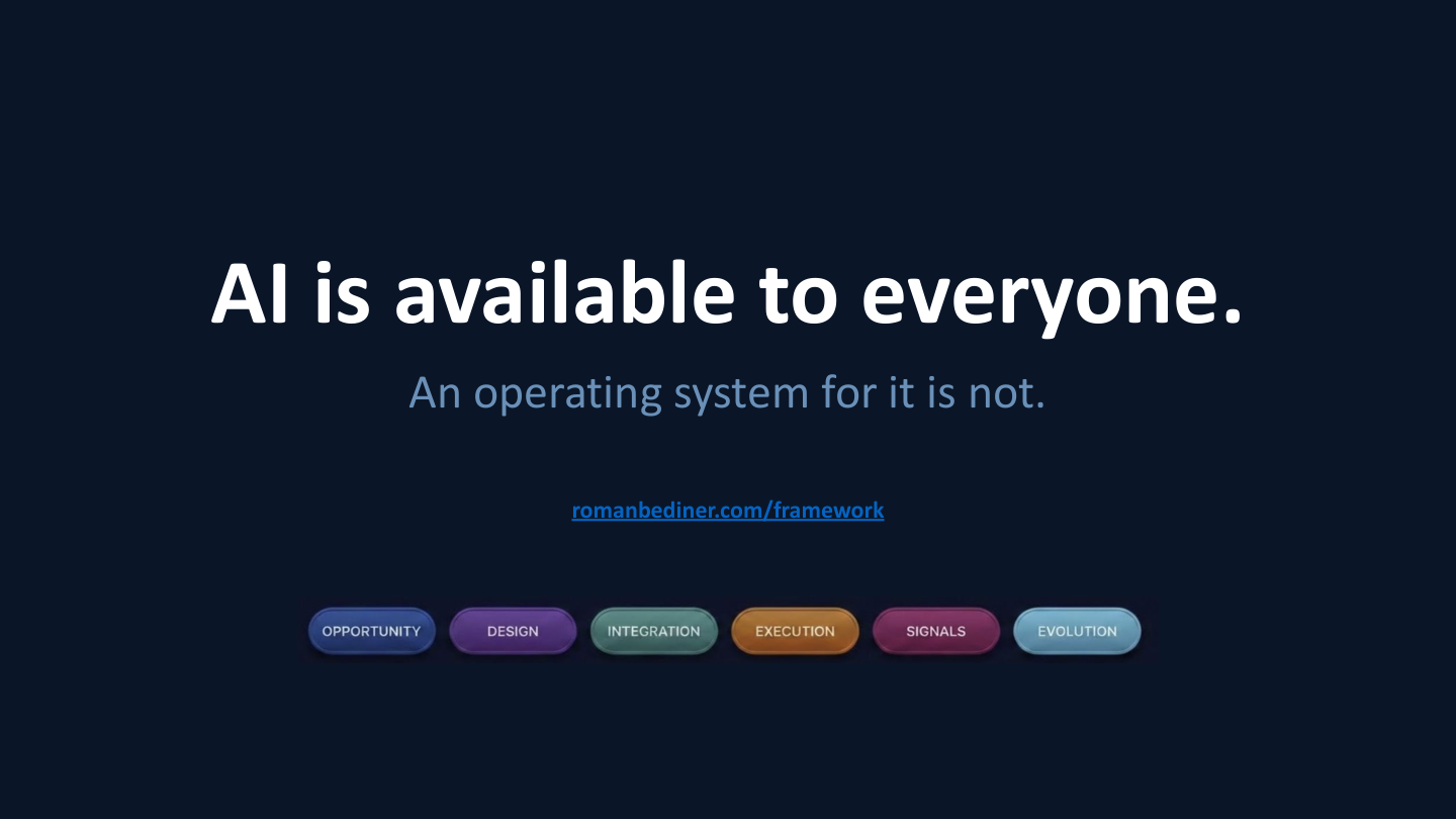 AI-Enabled Operations Framework Summary slide 8 preview